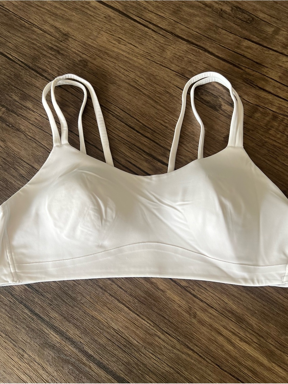 lululemon athletica Double-Strap Sports Bralette — White